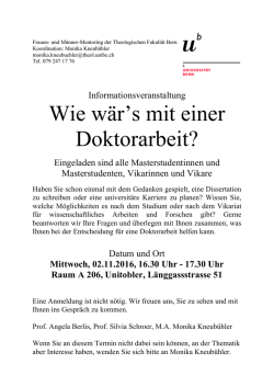 Inforveranstaltung Master