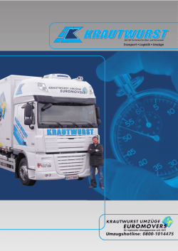 Imagebrosch&uuml;re - Krautwurst Transporte