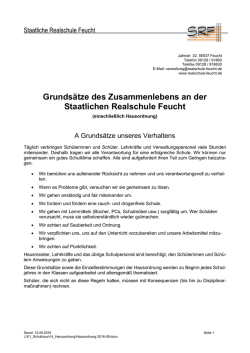Hausordnung - Staatliche Realschule Feucht