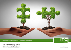 ITC Partner Day 2016 - IT