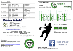 Handball Heftla Ausgabe 1