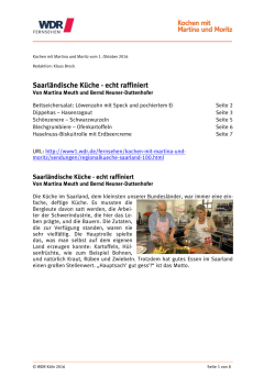 Regionalküche Saarland