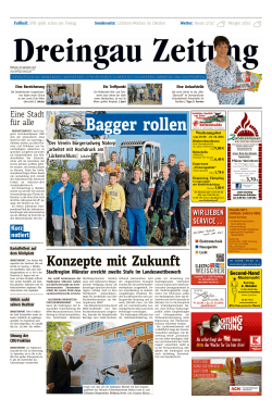 Bagger rollen - Dreingau Zeitung