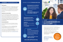 IHRE STUDIENFINANZIERUNG AN DER IUBH