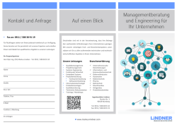 Ingenieurb&uuml;ro Lindner - Folder - Flyer - N&uuml;rnberg