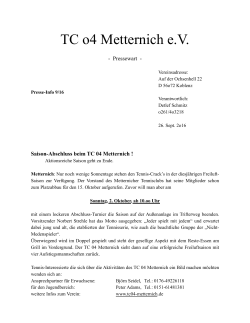 - TC 04 Metternich