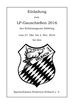 Einladung LP-Gauschießen 2016