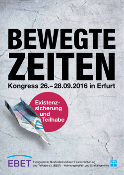 Kongress 26.– 28.09.2016 in Erfurt