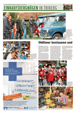 EINKAUFSVERGN&Uuml;GEN IN TRIBERG