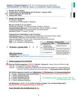Information-Handout. Vortrag FH Aachen 03.06.16