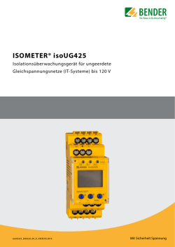 ISOMETER&reg; isoUG425