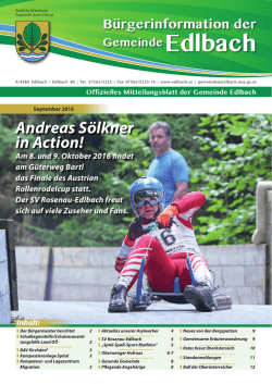 Edlbach - B&uuml;rgermeister Zeitung