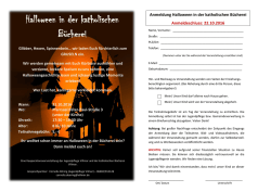 Halloween in der katholischen B&uuml;cherei