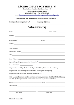 J&auml;gerschaft Witten e. V.
