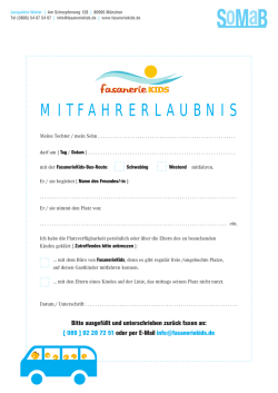 Ein Shuttle f&uuml;r die Kids Wir sind selbst