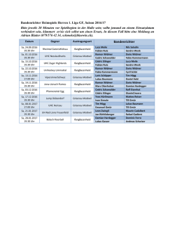 Helferplan Bandenrichter 2016-17