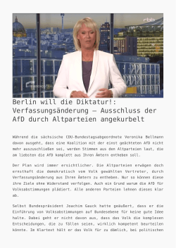 Berlin will die Diktatur!: Verfassungsänderung - K