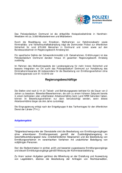 KK 38 Stellenausschreibung - Polizei Nordrhein-Westfalen