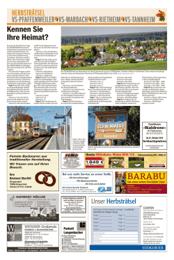 herbstr&auml;tsel vs-pfaffenweiler vs-marbach vs-rietheim vs