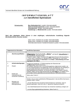 Information allgemein - Adolf-Reichwein