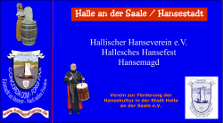 Hallischer Hanseverein e.V. Hallesches Hansefest Hansemagd