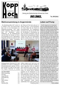 KoppHoch 01/2014 - DIE LINKE. Uckermark