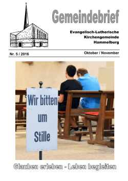 Evangelisch-Lutherische Kirchengemeinde Hammelburg Oktober