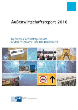 Außenwirtschaftsreport 2016 - Deutscher Industrie