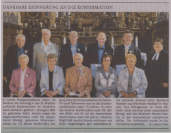 Jubelkonfirmation in der - St. Matth&auml;us