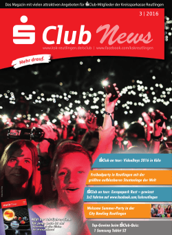 SClub-News - Kreissparkasse Reutlingen