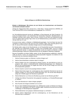 Drucksachen allgemein - Nieders&auml;chsischer Landtag