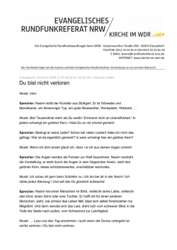 Du bist nicht verloren
