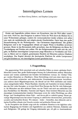 Interreligi&ouml;ses Lernen - M&uuml;nchener Theologische Zeitschrift