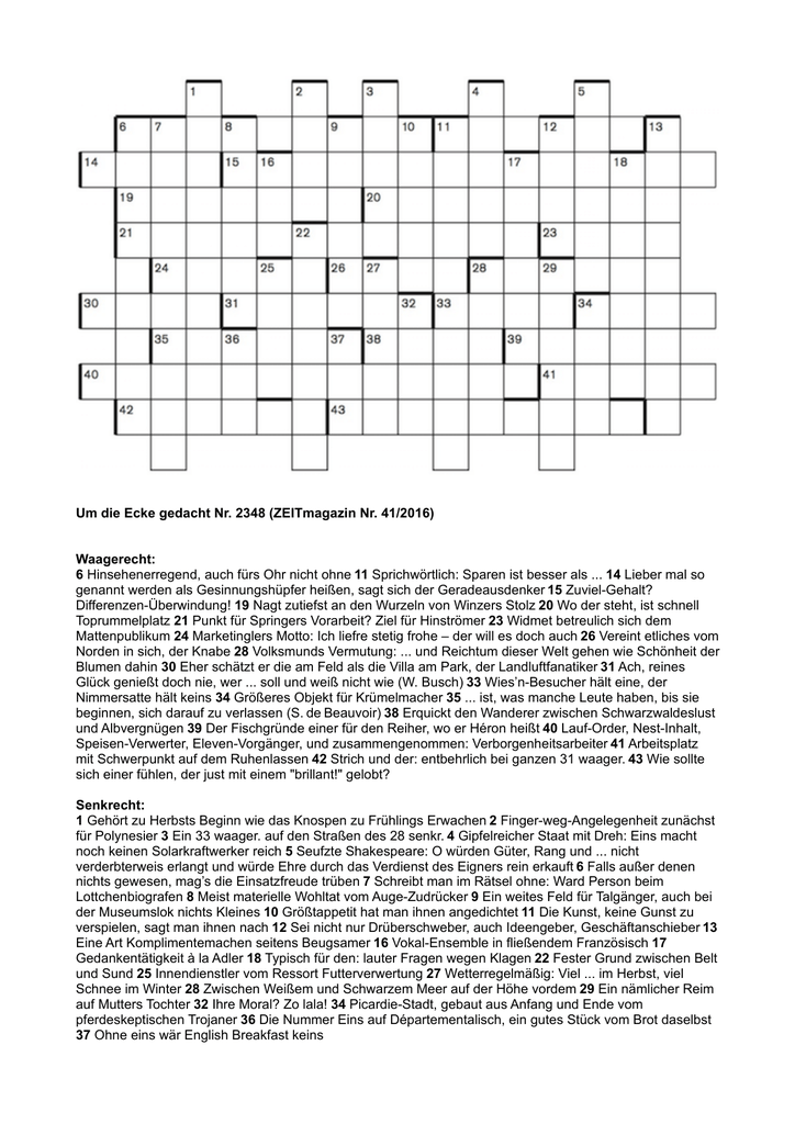 2423 um lösung ecke gedacht die Um die