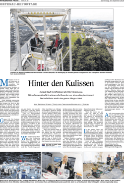 Hinter den Kulissen