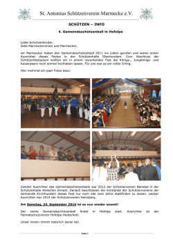 24.09.2016 Gemeindeschützenball