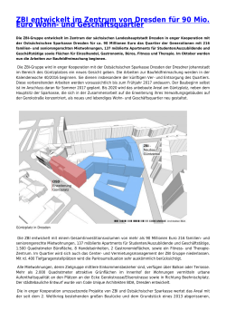 ZBI entwickelt im Zentrum von Dresden für 90 Mio - Rohmert