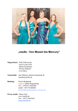"medlz-von Mozart bis Mercury" Presseinfo