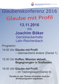 Glaube mit Profil - Liebenzeller Gemeinde Lahr