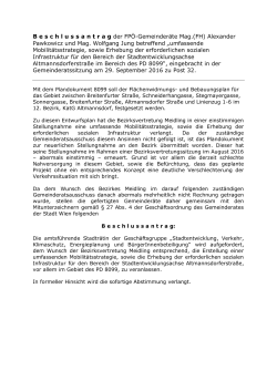 B eschlussantrag der FPÖ-Gemeinderäte Mag.(FH