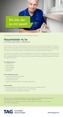 Ein Job, der zu mir passt!