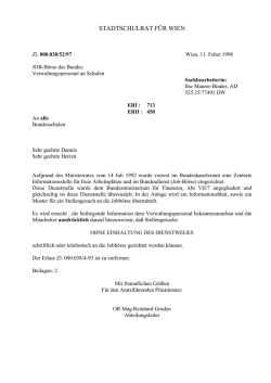 Job-B&ouml;rse des Bundes, Verwaltungspersonal an Schulen