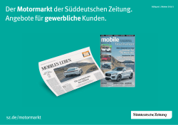 Der Motormarktder Süddeutschen Zeitung. Angebote für