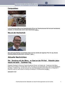 Zurück - Fachhochschule Kiel