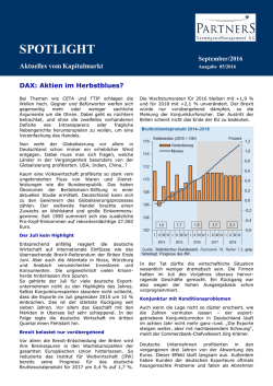 spotlight - PARTNERS VermögensManagement AG