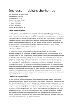 Impressum: deka