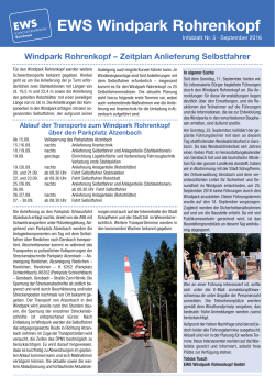 Infoblatt 5 Windpark Rohrenkopf | EWS Schönau