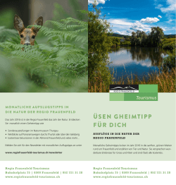 Flyer Naturjahr 2016 der Regio Frauenfeld ( PDF , 4.6 MB)