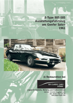 Jaguar Tribune - D&Ouml;NNI CLASSIC CAR AG, Roggliswil