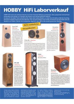 HOBBY HiFi Laborverkauf